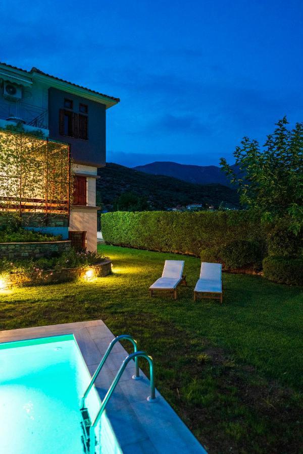 Chariklia'S House With Private Pool Villa Kato Lekhonia Exterior photo